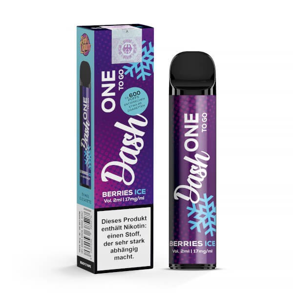 Dash One ToGo Einweg E-Zigarette - Berries Ice 17mg/ml