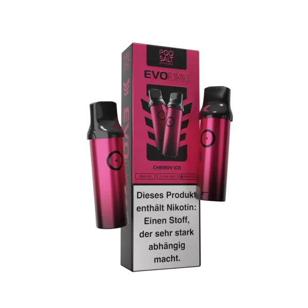 2x Pod Salt Evolve Prefilled Pod - Cherry Ice 20mg