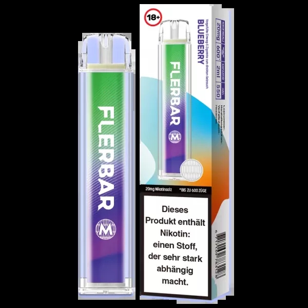 Flerbar Einweg E-Zigarette - Blueberry 20mg/ml