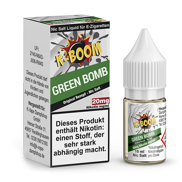 Green Bomb 10ml Nikotinsalz-Liquid 20mg/ml