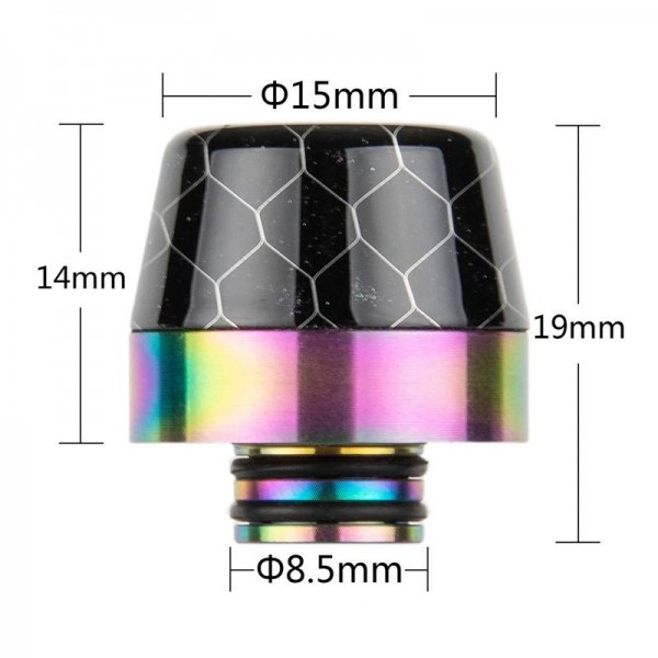 510 DripTip - AS287ss - 16,6x18,4mm