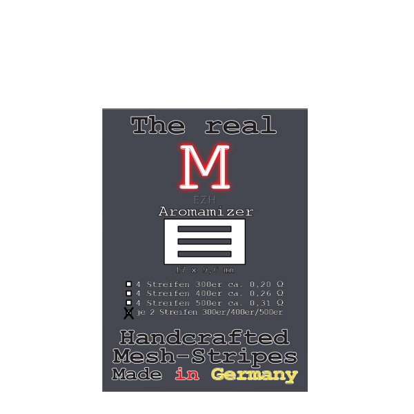 6x The Real M - Mixed Aromamizer SS316 Mesh-Stripes