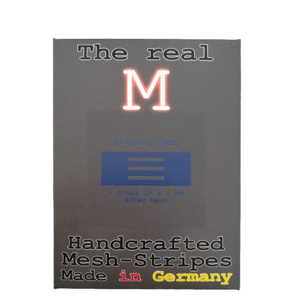 4x The Real M - Simurg 3er SS316 Mesh 400 Stripes