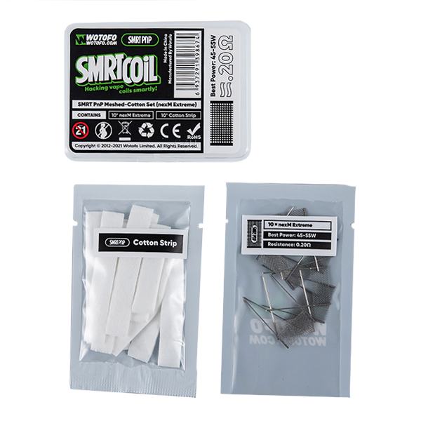 Wotofo - SMRT PnP Meshed Cotton Set - nexM Extreme