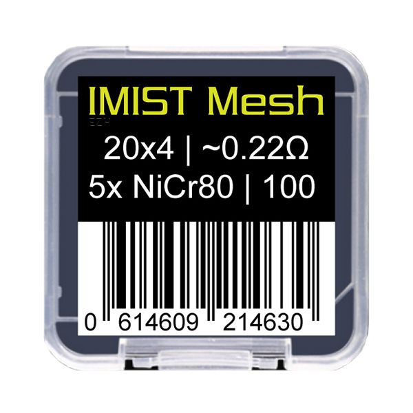 5x IMIST Simurg MTL Prebuilt Ni80 Mesh 100 Mesh-Streifen