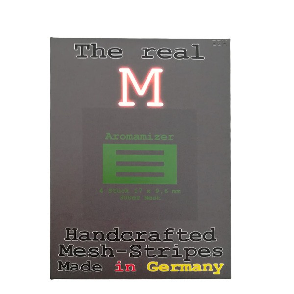 4x The Real M - Aromamizer SS316 Mesh 300 Stripes